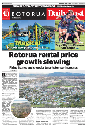 Cover of Rotorua Daily Post