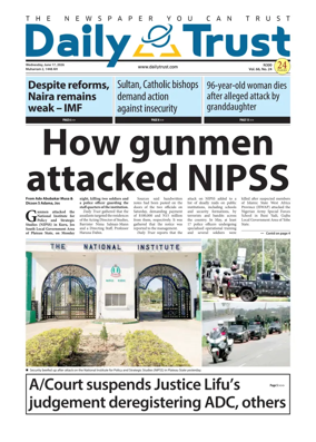 Cover of Daily Trust