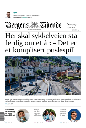 Cover of Bergens Tidende