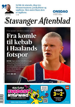 Cover of Stavanger Aftenblad