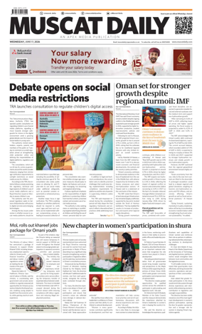Cover of Muscat Daily