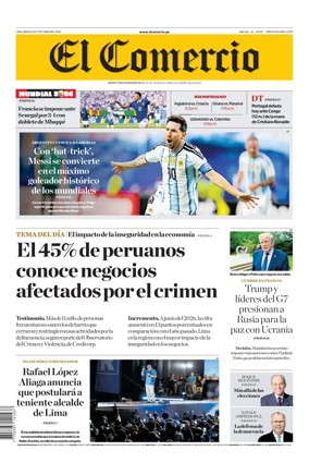 Cover of Diario El Comercio