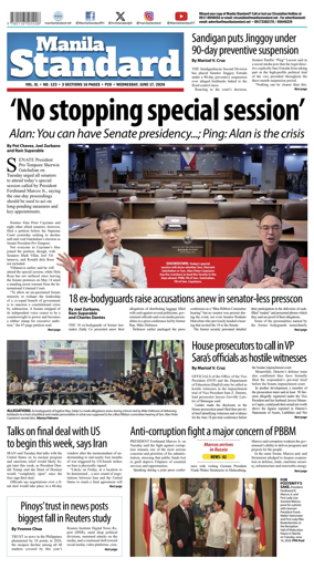 Cover of Manila Standard