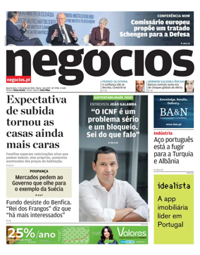 Cover of Jornal de Negocios