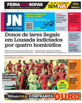 Cover of Jornal de Noticias