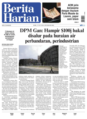 Cover of Berita Harian