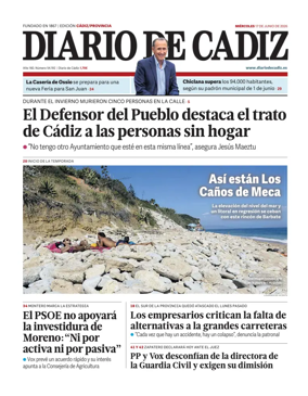 Cover of Diario de Cadiz