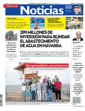 Cover of Diario de Noticias (Spain)