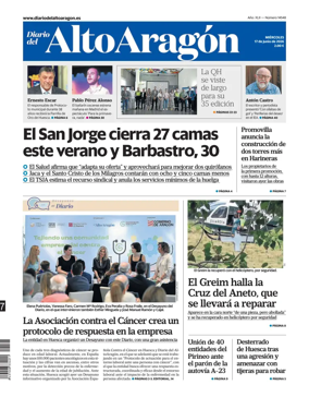 Cover of Diario del Alto Aragon