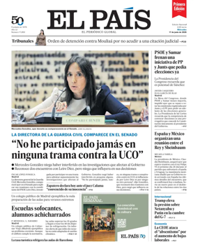 Cover of EL PAIS primera edicion