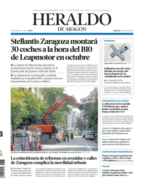 Cover of Heraldo de Aragon