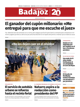 Cover of La Cronica de Badajoz BE