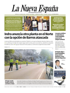 Cover of La Nueva Espana (Occidente)