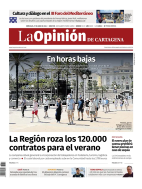 Cover of La Opinion de Murcia (Cartagena)