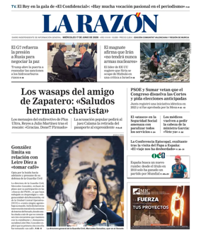 Cover of La Razon (Levante)