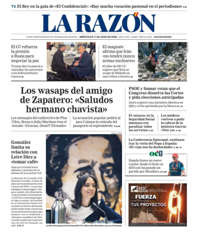 Cover of La Razon (Madrid)