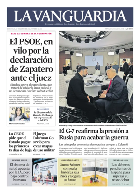 Cover of La Vanguardia