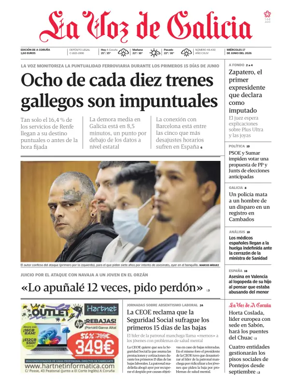 Cover of La Voz de Galicia (A Coruna)