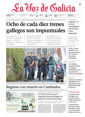 Cover of La Voz de Galicia (Arousa)