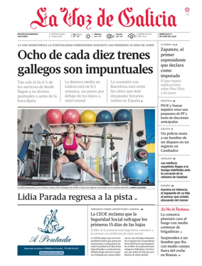 Cover of La Voz de Galicia (Barbanza)