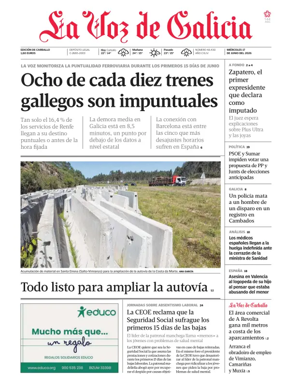 Cover of La Voz de Galicia (Carballo)