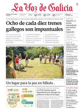 Cover of La Voz de Galicia (Deza)