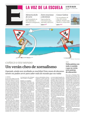 Cover of La Voz de Galicia (Monforte) - La Voz de la Escuela