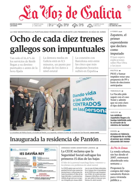 Cover of La Voz de Galicia (Monforte)