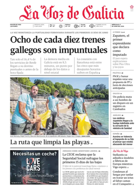 Cover of La Voz de Galicia (Vigo)