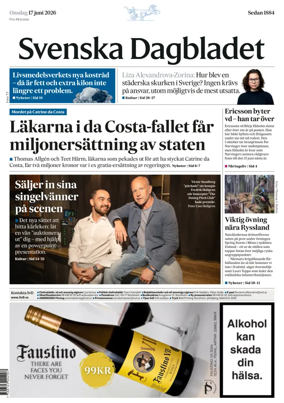 Cover of Svenska Dagbladet