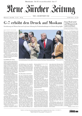 Cover of Neue Zurcher Zeitung