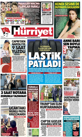 Cover of Hurriyet