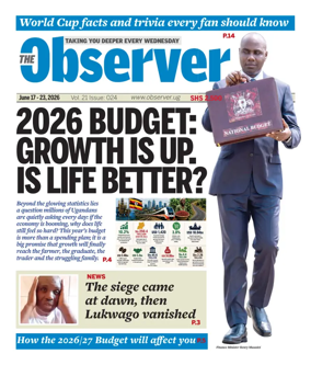 Cover of The Observer (Uganda)