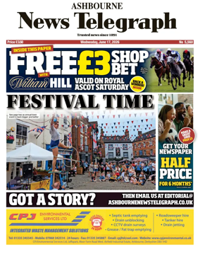 Cover of Ashbourne News Telegraph