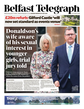 Cover of Belfast Telegraph