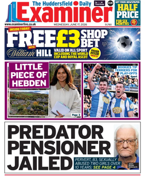 Cover of Huddersfield Daily Examiner