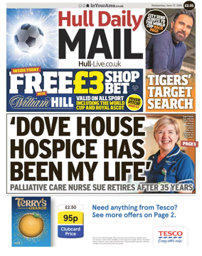 Cover of Hull Daily Mail