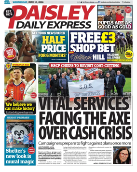 Cover of Paisley Daily Express