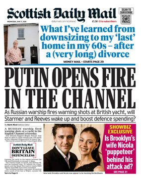 Cover of Scottish Daily Mail