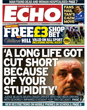 Cover of South Wales Echo