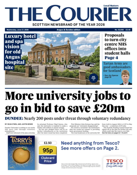 Cover of The Courier & Advertiser (Angus and Dundee)
