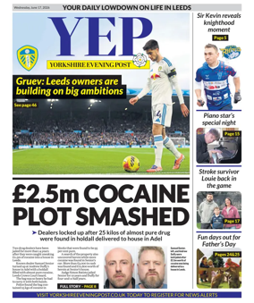 Cover of Yorkshire Evening Post