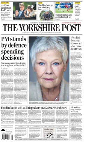 Cover of Yorkshire Post