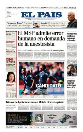 Cover of El Pais (Uruguay)