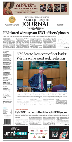 Cover of Albuquerque Journal
