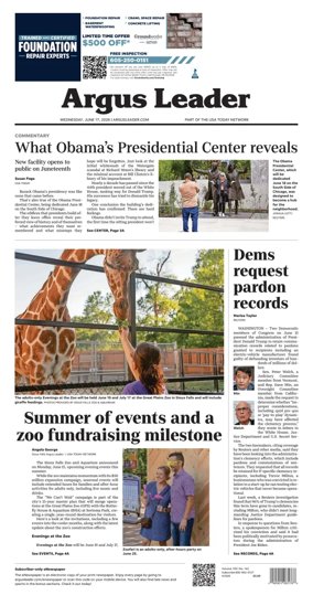 Cover of Argus Leader