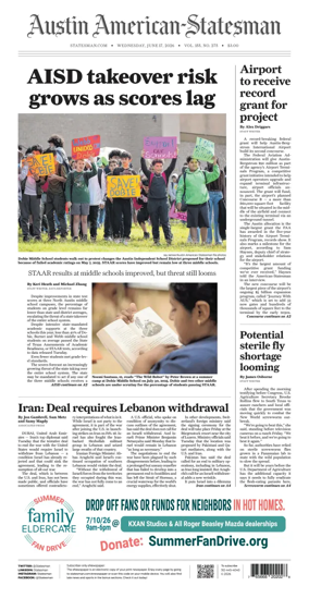 Cover of Austin American-Statesman