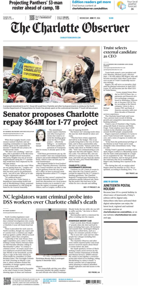 Cover of The Charlotte Observer