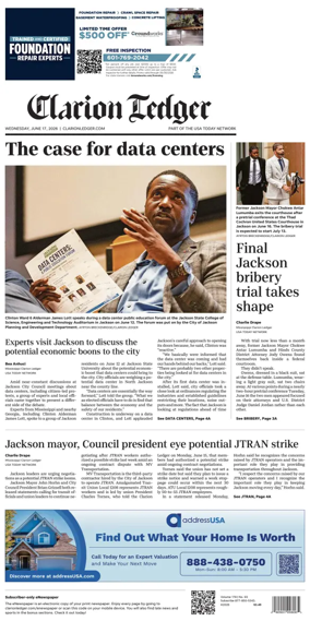 Cover of Clarion Ledger