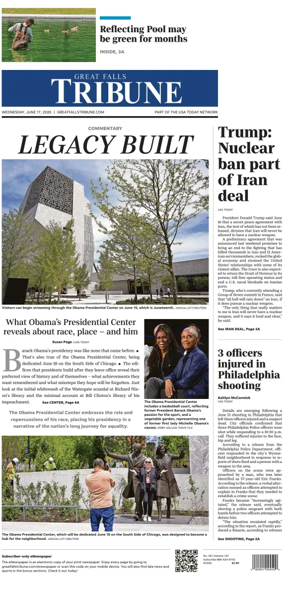 Cover of Great Falls Tribune